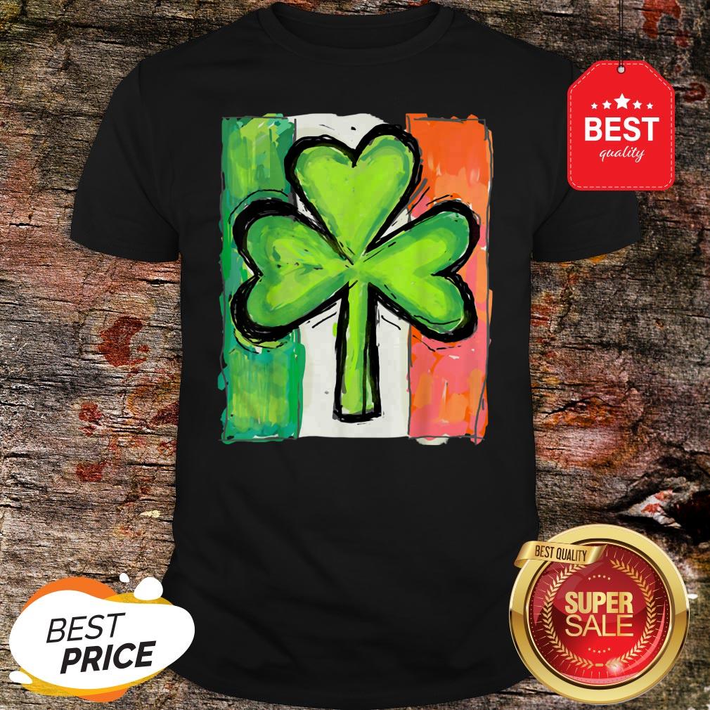 IRISH AMERICAN FLAG Ireland Shamrock St Patricks Day T-Shirt