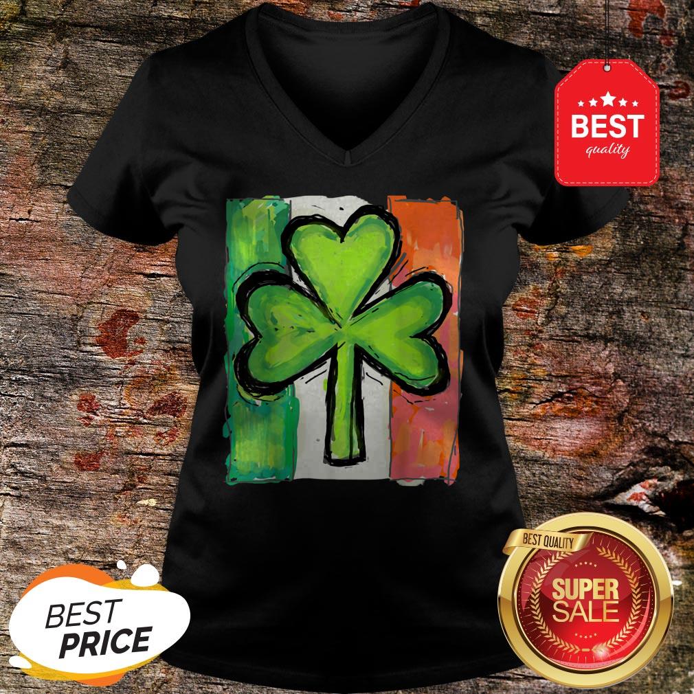 IRISH AMERICAN FLAG Ireland Shamrock St Patricks Day T-Shirt - Image 4