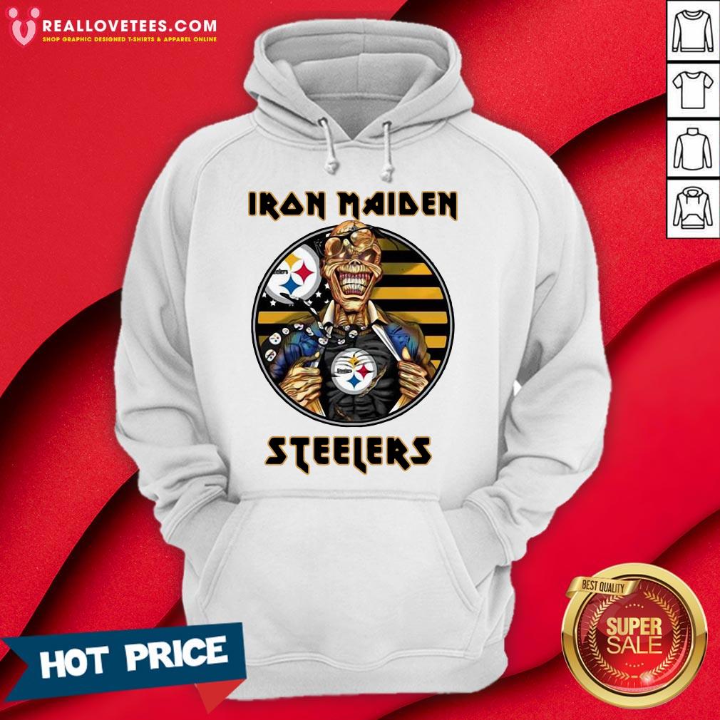 Iron Maiden Pittsburgh Steelers Halloween Football Shirt - Image 5