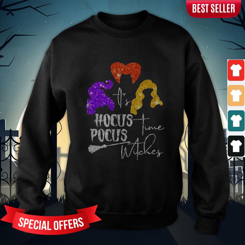 It’s Hocus Pocus Time Witches Halloween Shirt - Image 4