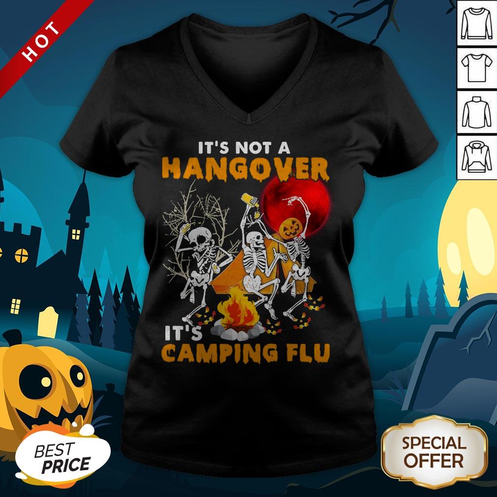 It’s Not A Hangover It’s Camping Flu Halloween Shirt - Image 3