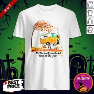 It's The Most Wonderful Time Of The Year Corgi Pumpkin Camping Halloween Shirt
