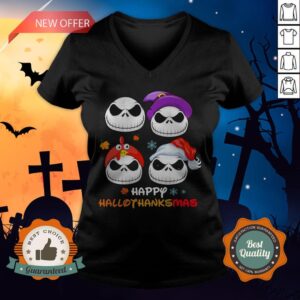 Alternative view of Jack Skellington Happy Hallothanksmas Shirt