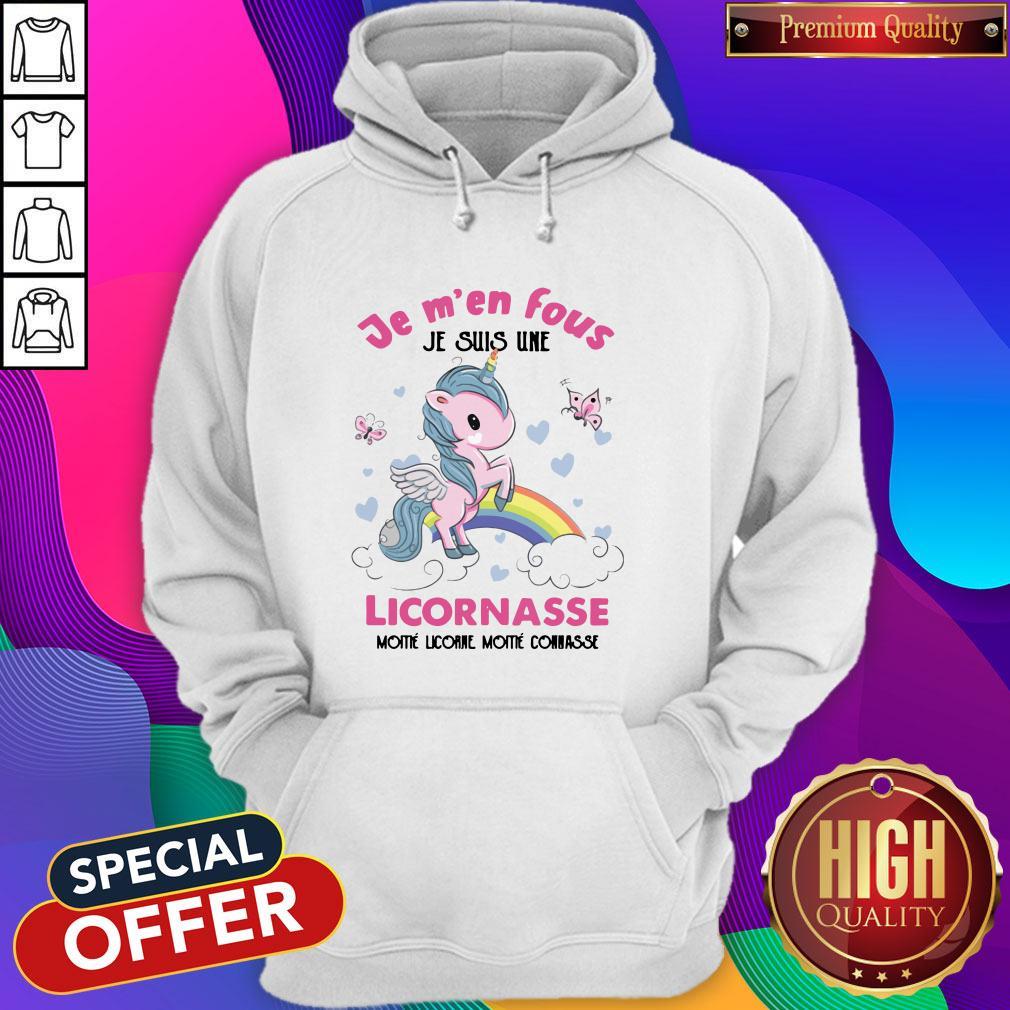 Je M’en Fous Licornasse Moitie Licorne Moitie Connasse Shirt - Image 3