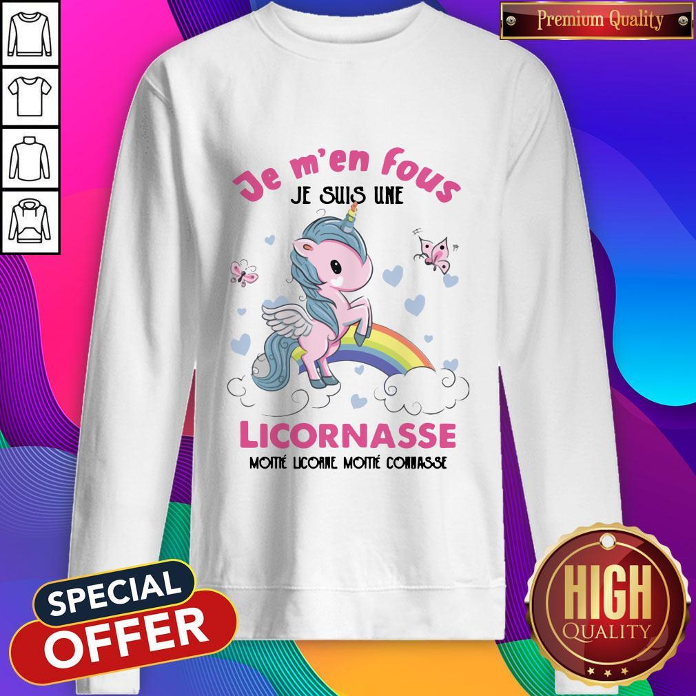 Je M’en Fous Licornasse Moitie Licorne Moitie Connasse Shirt - Image 5
