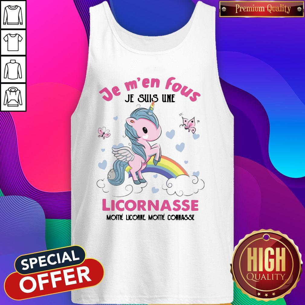 Je M’en Fous Licornasse Moitie Licorne Moitie Connasse Shirt - Image 4