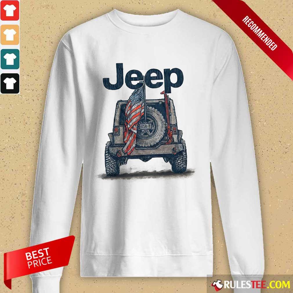 Jeep American Flag Shirt - Image 2