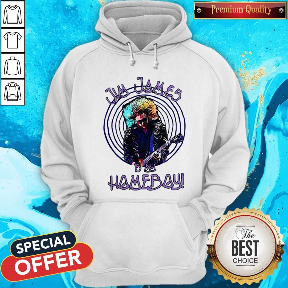 Jim James Is My Homeboy Playing Guitar Shirt - Image 3