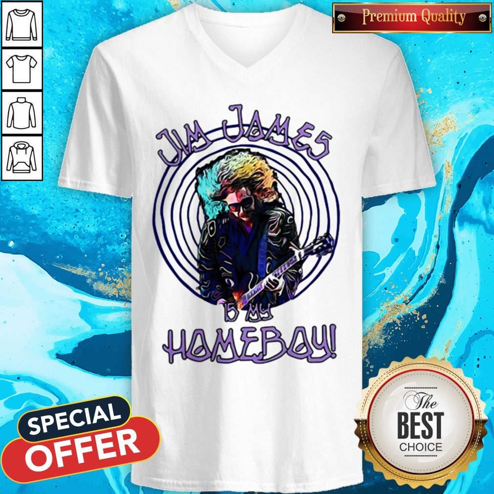 Jim James Is My Homeboy Playing Guitar Shirt - Image 4