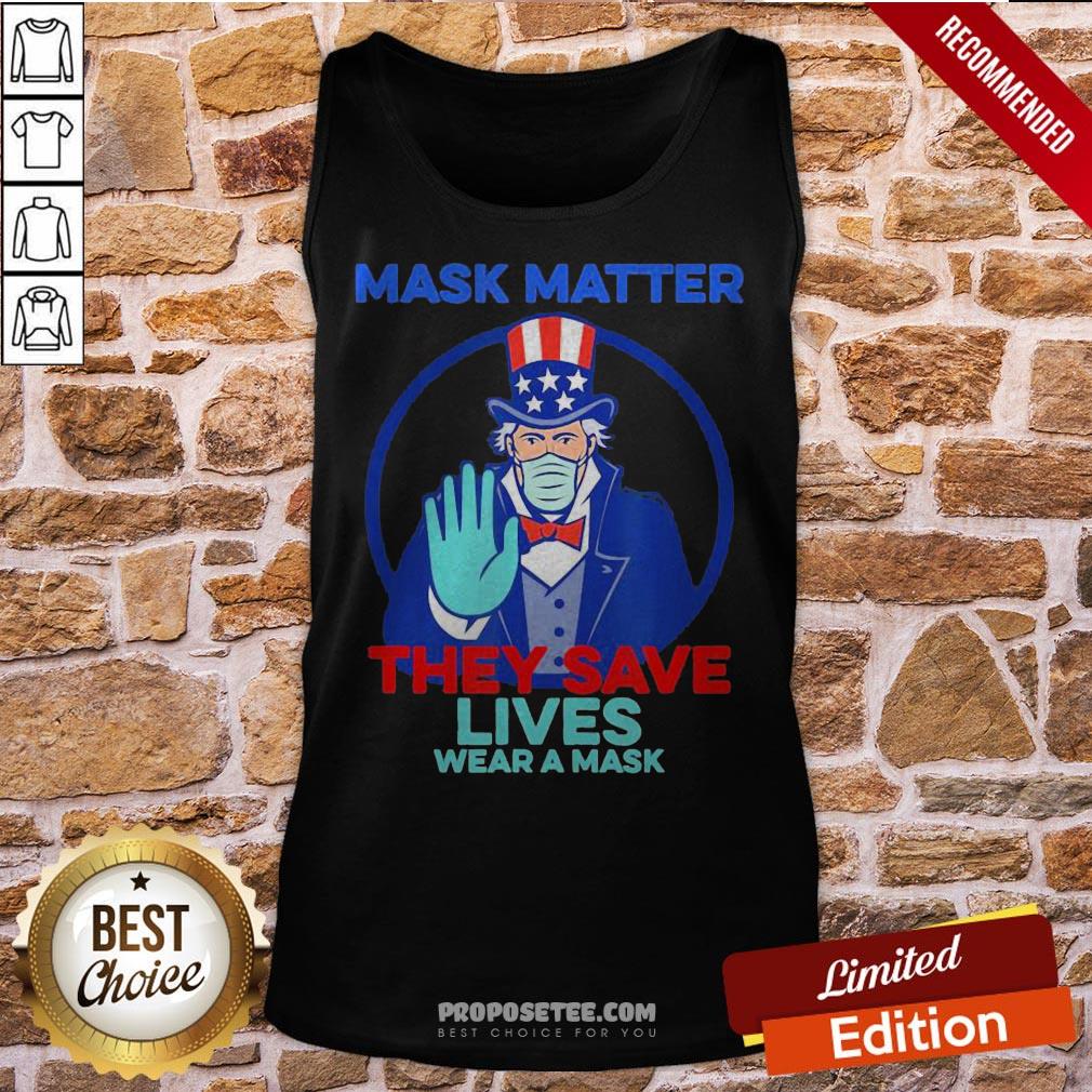Joe Biden Mask Matter They Save Lives Wear A Mask Shirt - Image 3