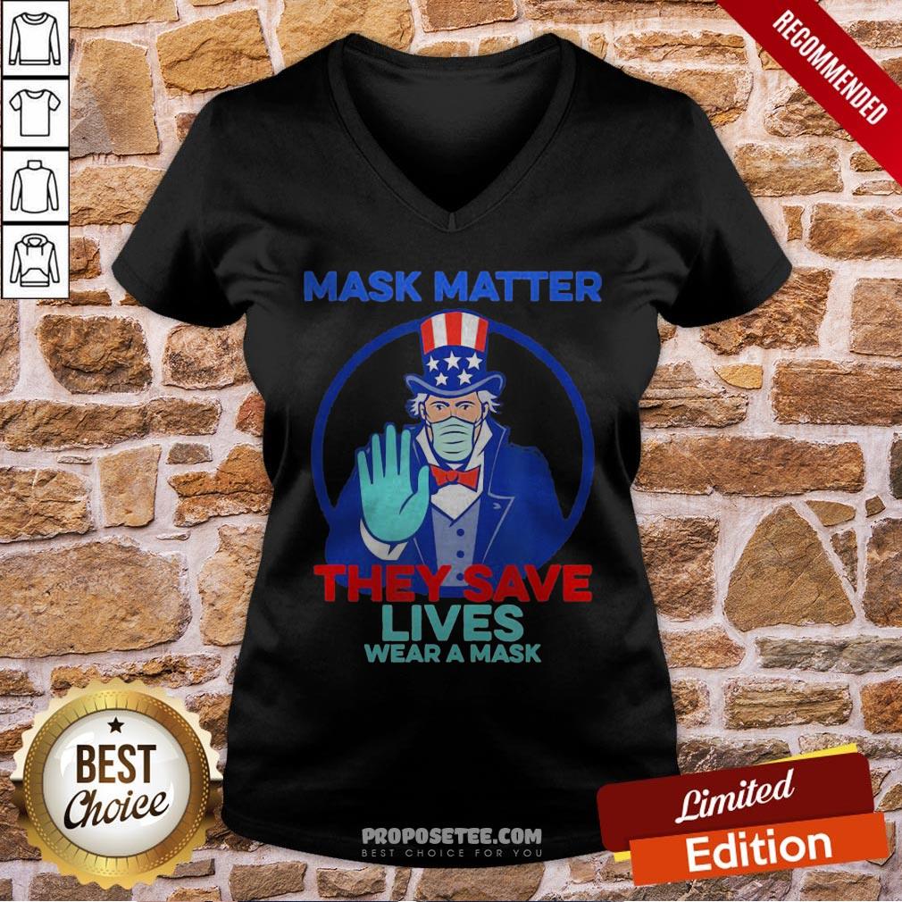 Joe Biden Mask Matter They Save Lives Wear A Mask Shirt - Image 2