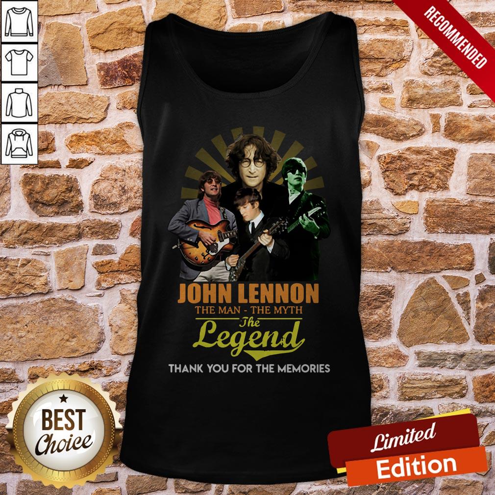 John Lennon The Man The Myth The Legend Thank You For The Memories Shirt - Image 4