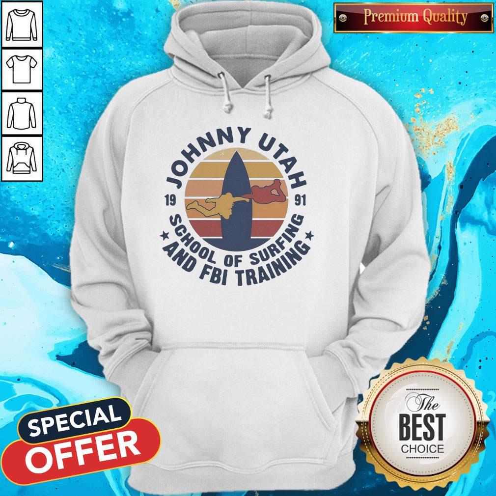 Johnny Utah 1991 School Of Surfing And FBI Training Vintage Retro T-Shirt - Image 5