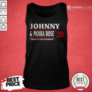 Alternative view of Jonny And Moira Rose 2020 Tweet Us On Facebook Shirt