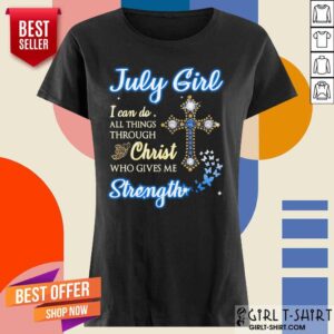 Alternative view of July Girl I Can Do Christ Strength Shirt