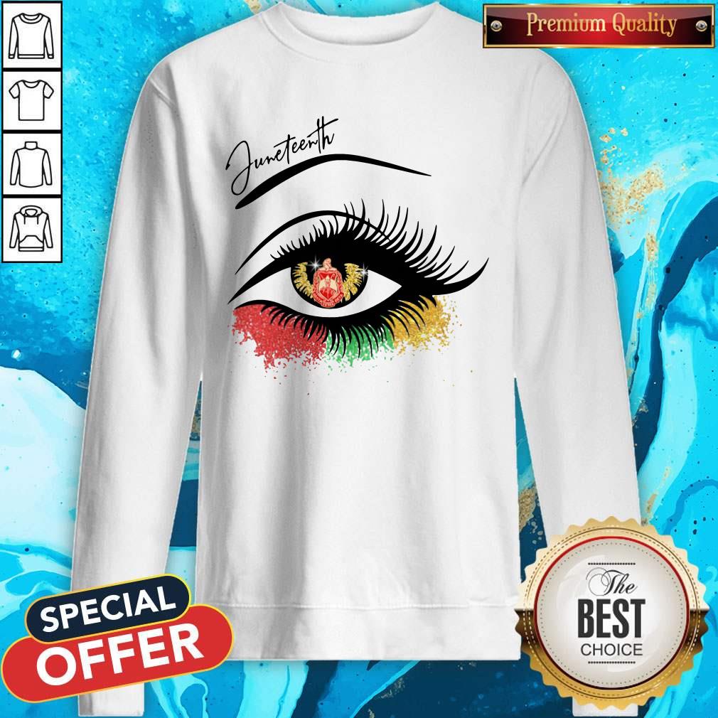 Juneteenth Eye Delta Sigma Theta Shirt - Image 5