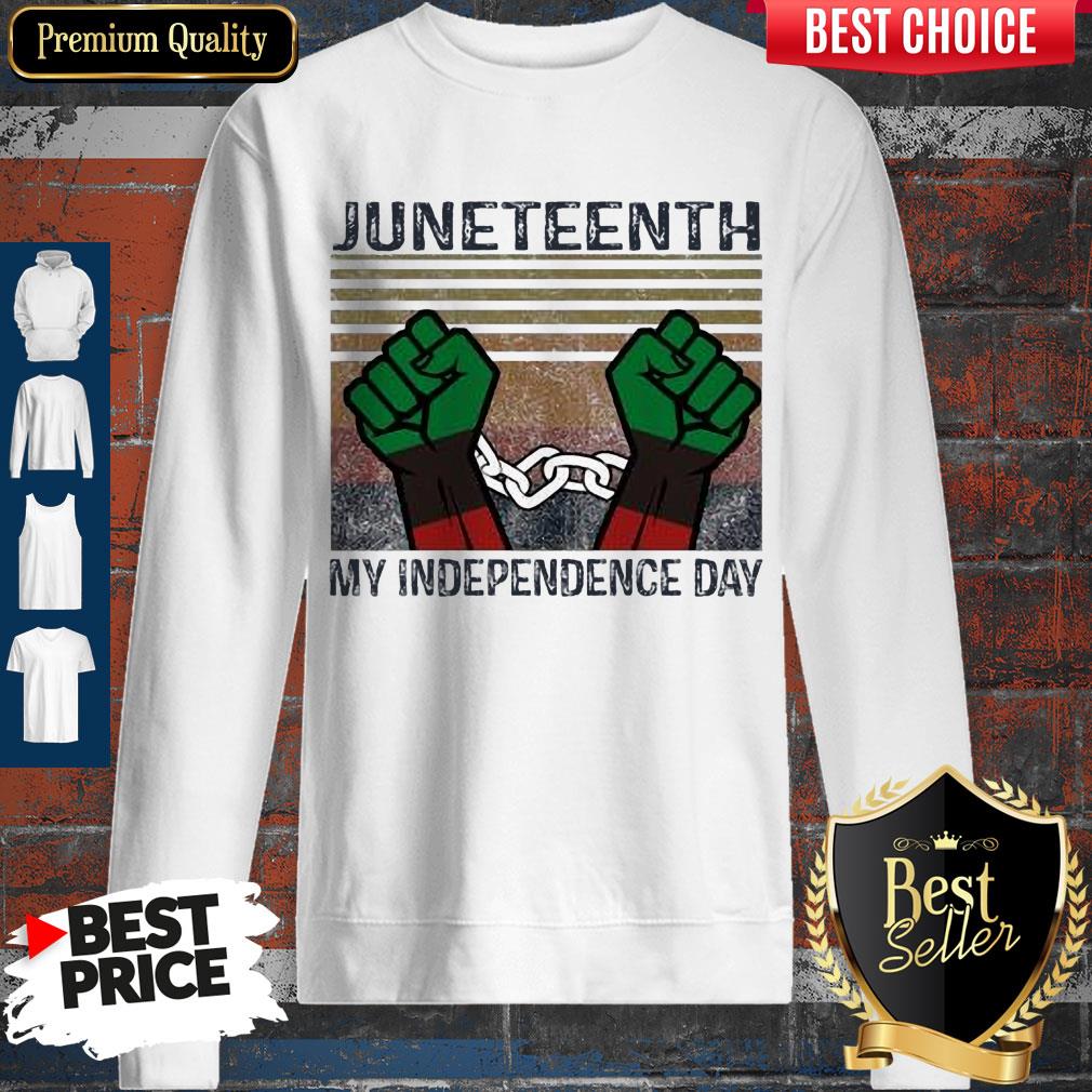 Juneteenth My Independence Day Vintage Shirt - Image 5