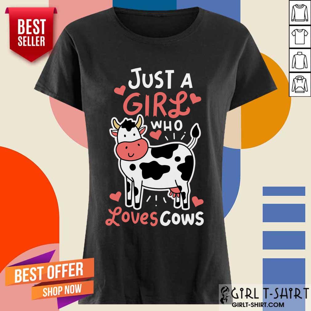 Just A Girl Who Loves Cows Shirt - Image 2