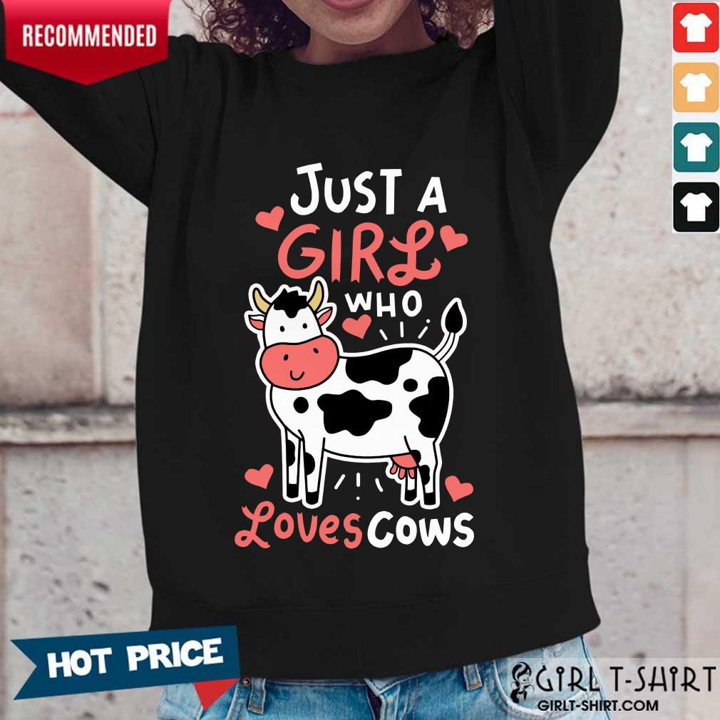 Just A Girl Who Loves Cows Shirt - Image 5