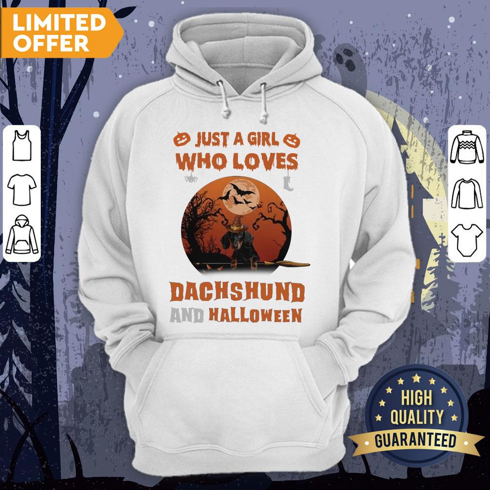 Just A Girl Who Loves Dachshund And Halloween Shirt - Image 5