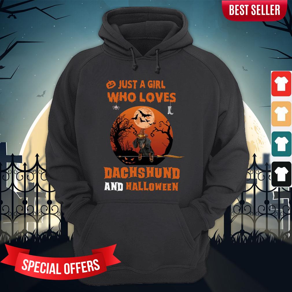 Just A Girl Who Loves Dachshund Halloween T-Shirt - Image 5