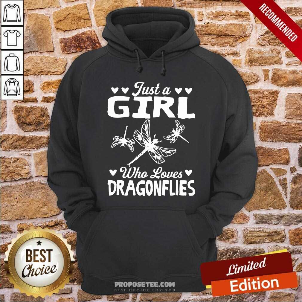 Just A Girl Who Loves Dragonflies Shirt - Image 2