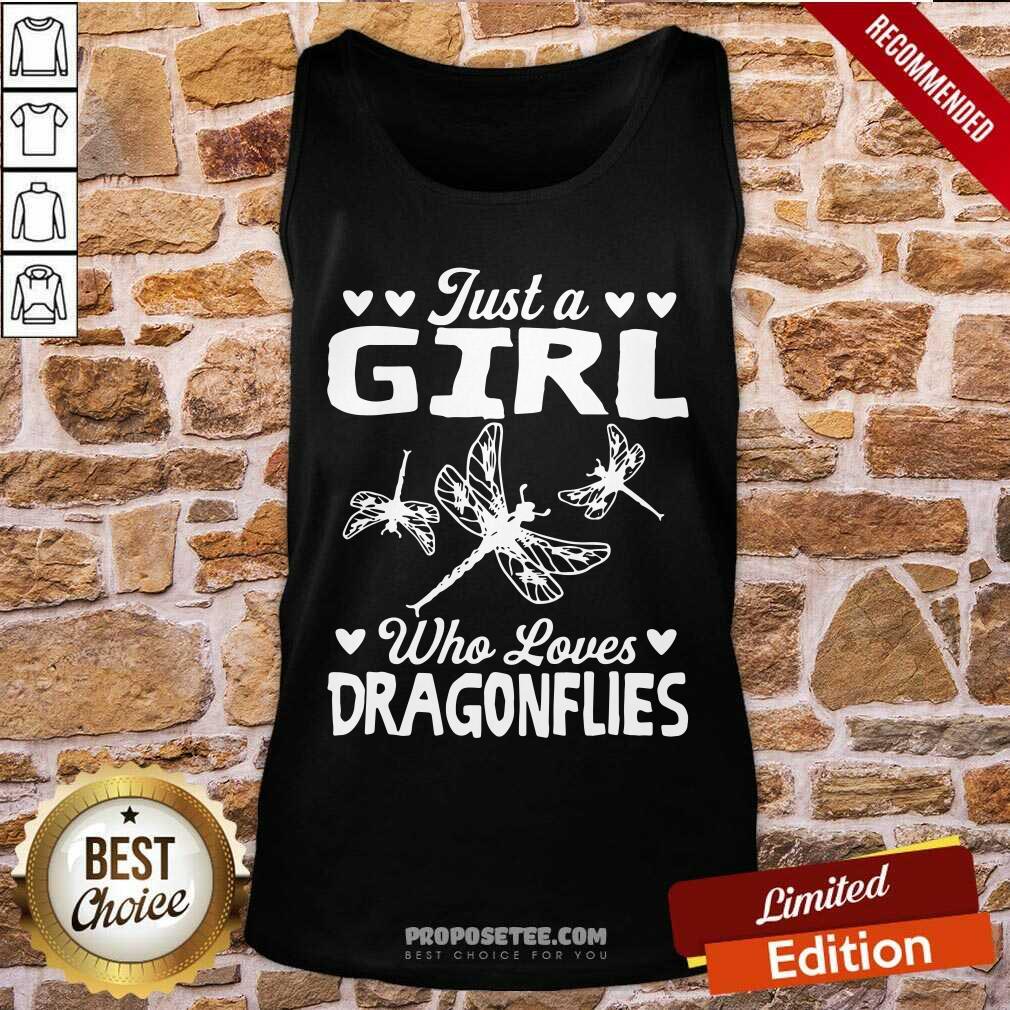 Just A Girl Who Loves Dragonflies Shirt - Image 4