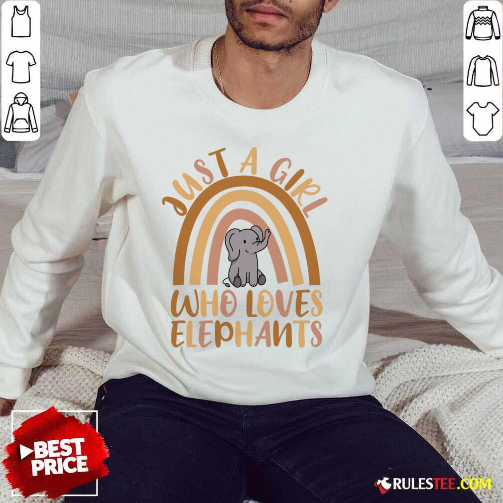 Just A Girl Who Loves Elephants Shirt - Image 5