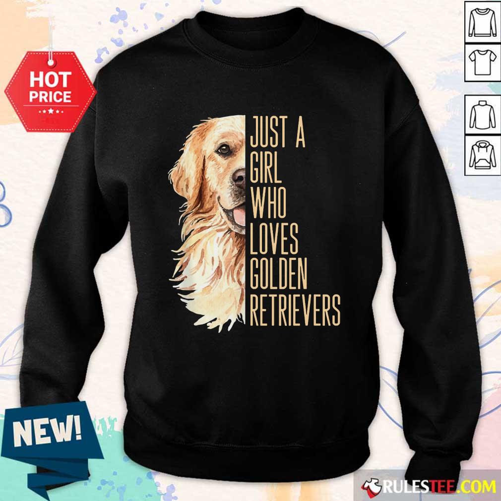 Just A Girl Who Loves Golden Retriever Shirt - Image 5