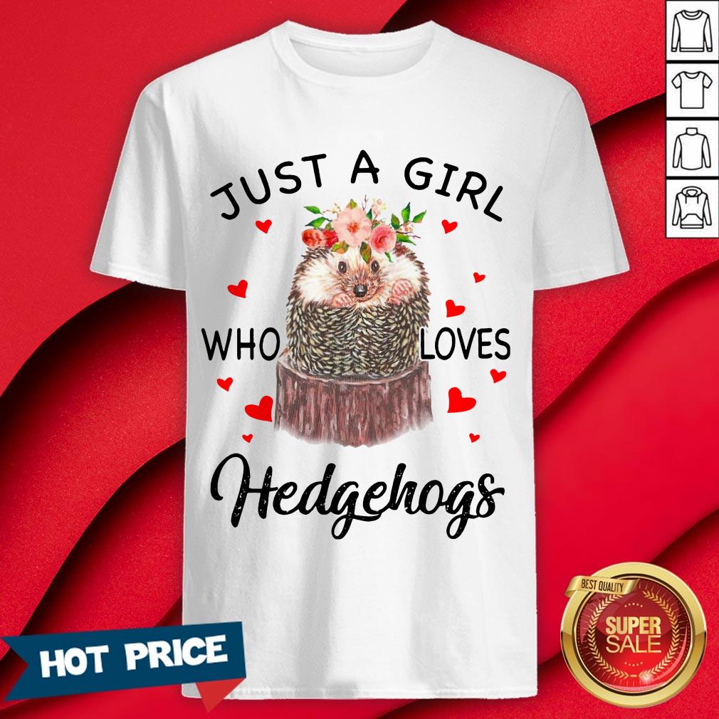 Just A Girl Who Loves Hedgehogs Shirt