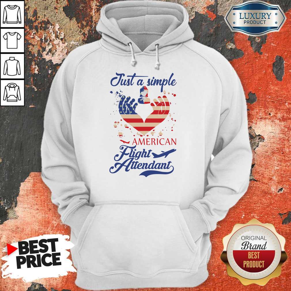 Just A Simple American Flight Attendant Shirt - Image 2