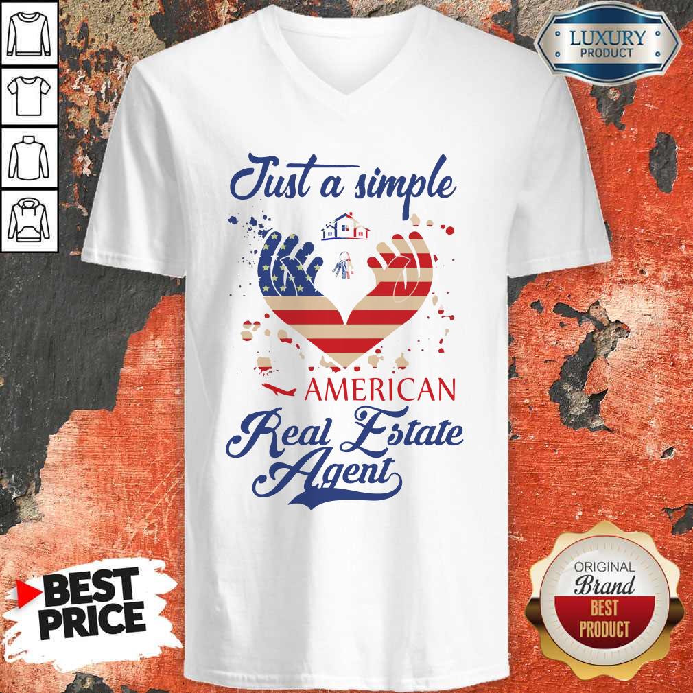 Just A Simple American Real Estate Agent Shirt - Image 3