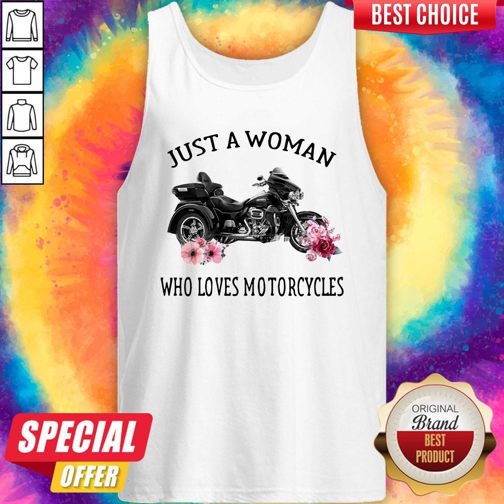 Just A Woman Who Loves Motorcycles Shirt - Image 4