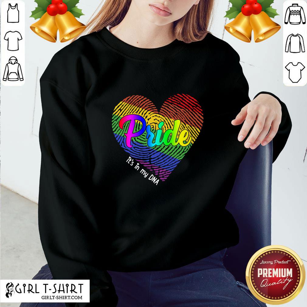 Just LGBT Pride Heart It’s In My DNA Shirt - Image 4
