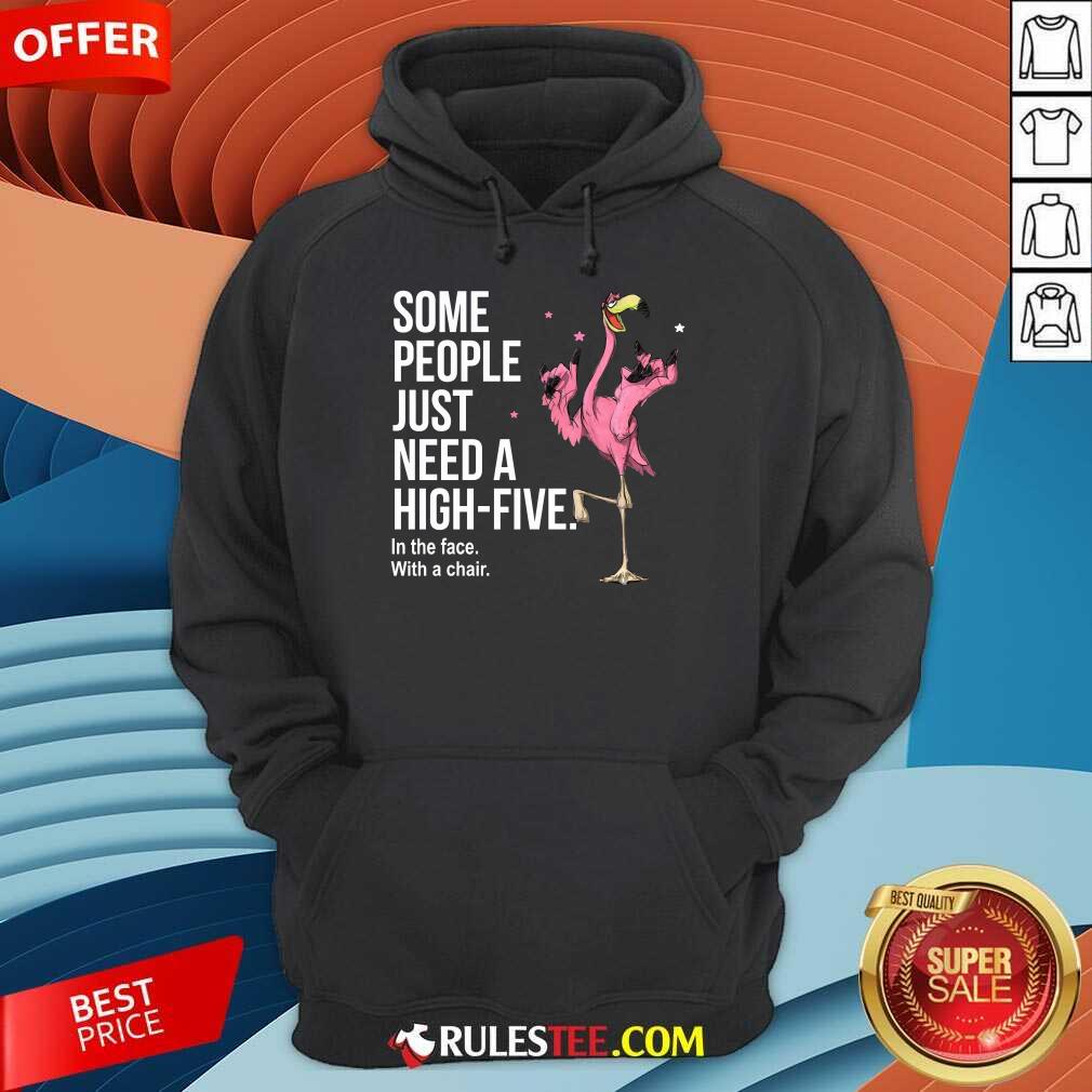 Just Need A High Five Flamingo Shirt - Image 4