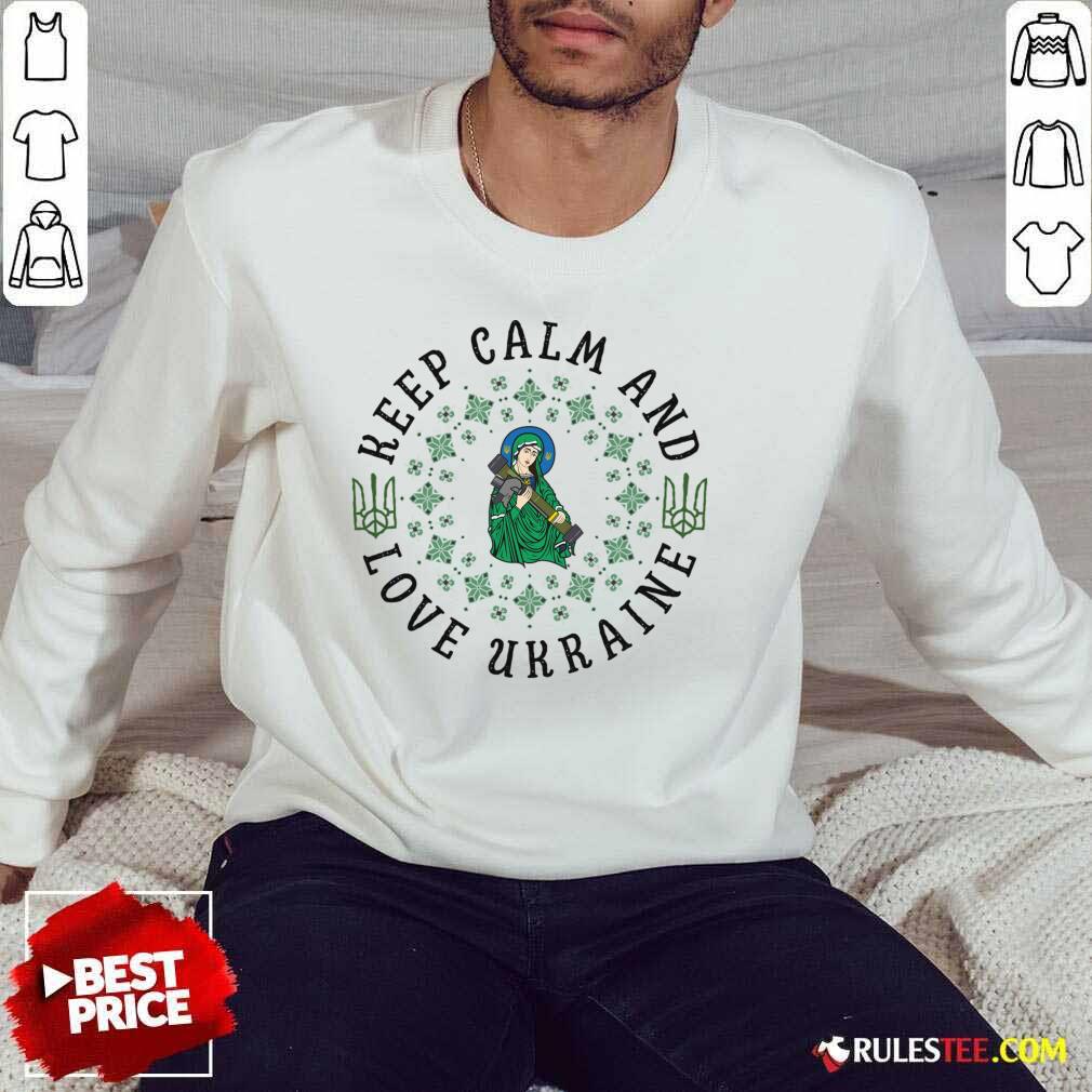 Keep Calm And Love Ukraine Jesus Shirt - Image 3