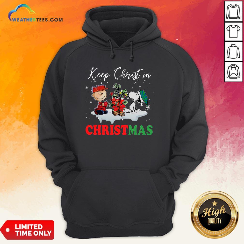 Keep Snoopy And Charlie Brown Keep Christ In Christmas 2020 Shirt - Image 5