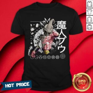 Kid Buu Majin Skull Dragon Ball Bu Vegeta Goku Bad DBZ Shirt