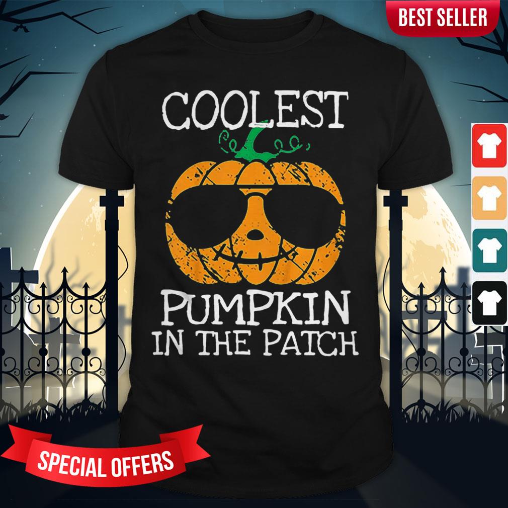 Kids Coolest Pumpkin In The Patch Halloween Costume Boys Gift Tshirt