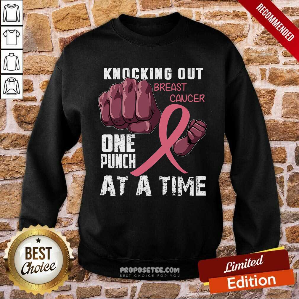 Knocking Out Breast Cancer One Punch Shirt - Image 5