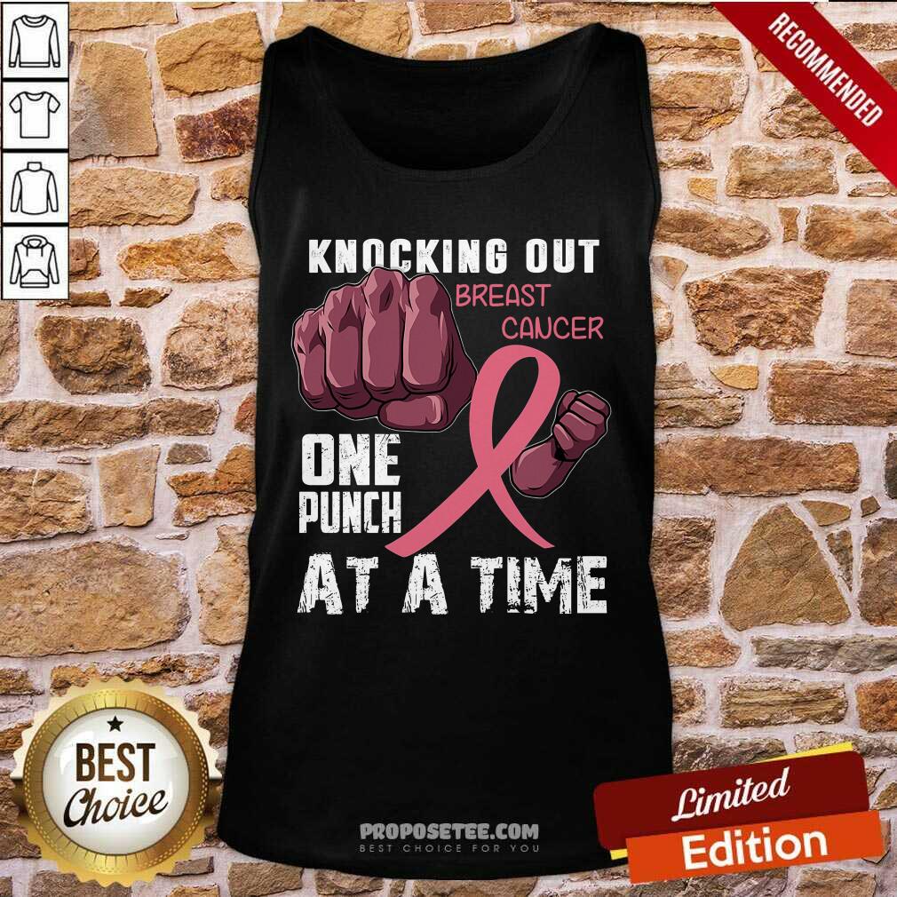 Knocking Out Breast Cancer One Punch Shirt - Image 4