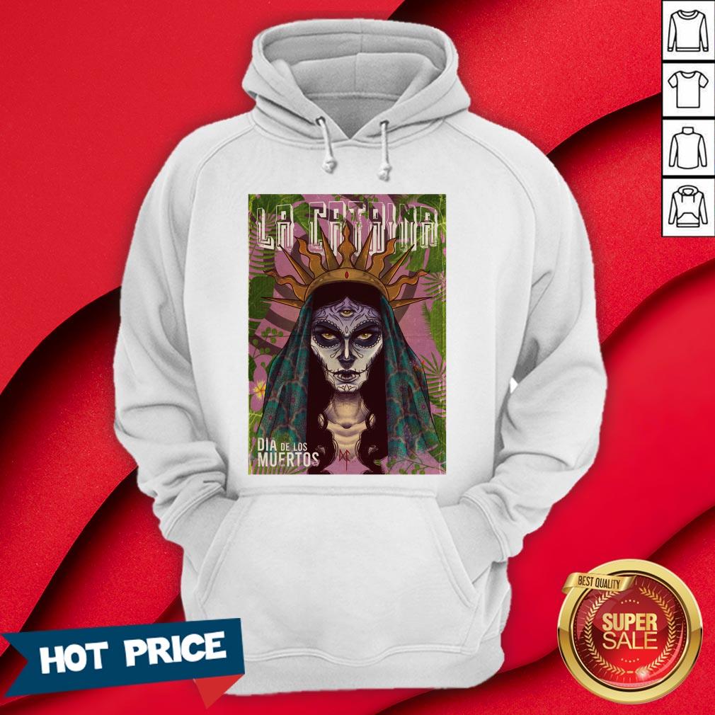 La Catrina Sugar Skull Dia De Los Muertos Day Of Dead Shirt - Image 5