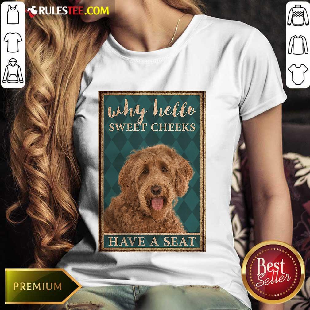 Labradoodle Why Hello Poster Shirt - Image 3