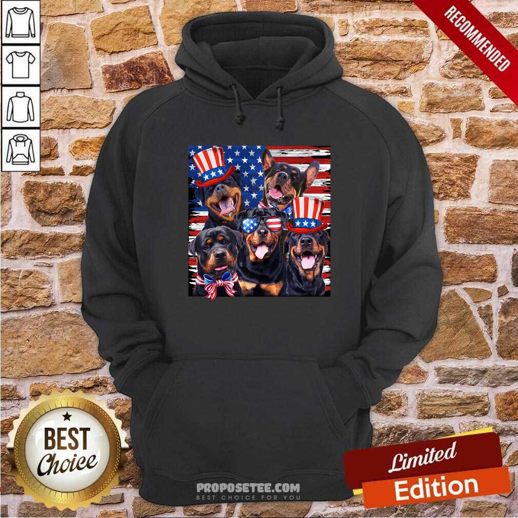 Labrador Black Dog 4th Of July USA Flag Shirt - Image 2