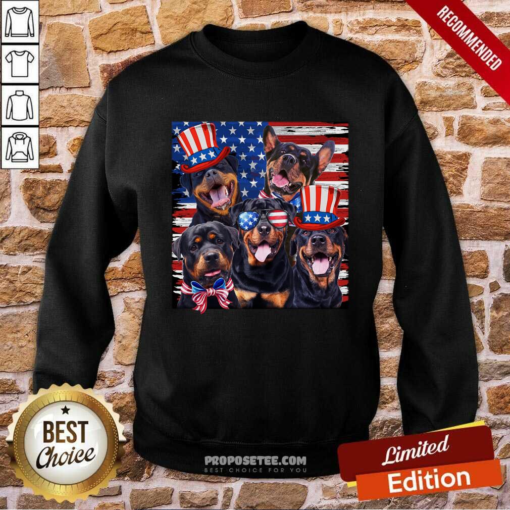 Labrador Black Dog 4th Of July USA Flag Shirt - Image 5