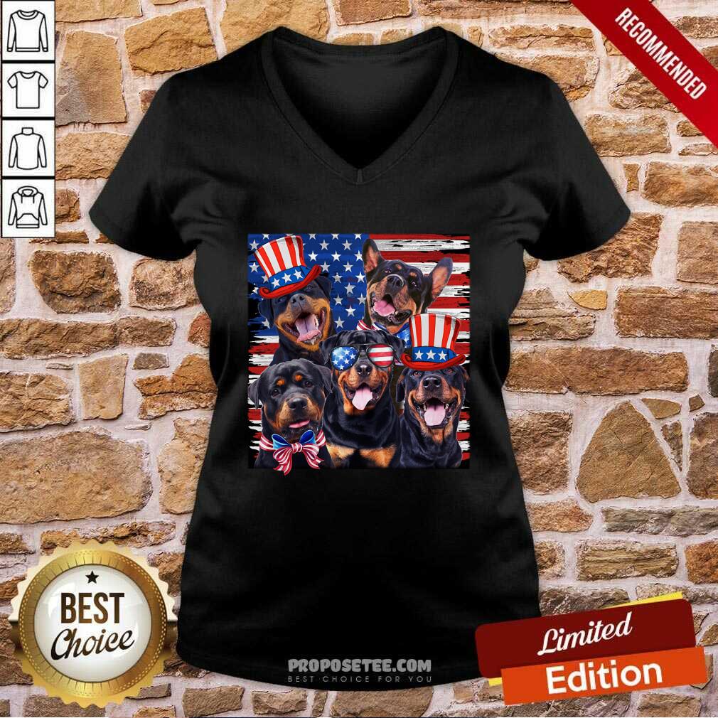 Labrador Black Dog 4th Of July USA Flag Shirt - Image 3