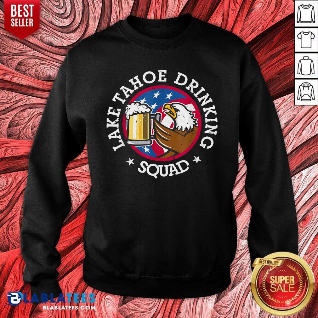Lake Tahoe Drinking Squad July 4th Party Costume Beer Lovers 2021 Shirt - Image 4