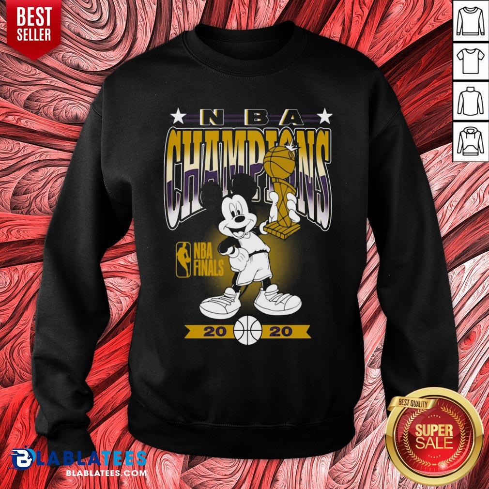 Lakers Mickey Mouse NBA Champions 2020 Shirt - Image 2