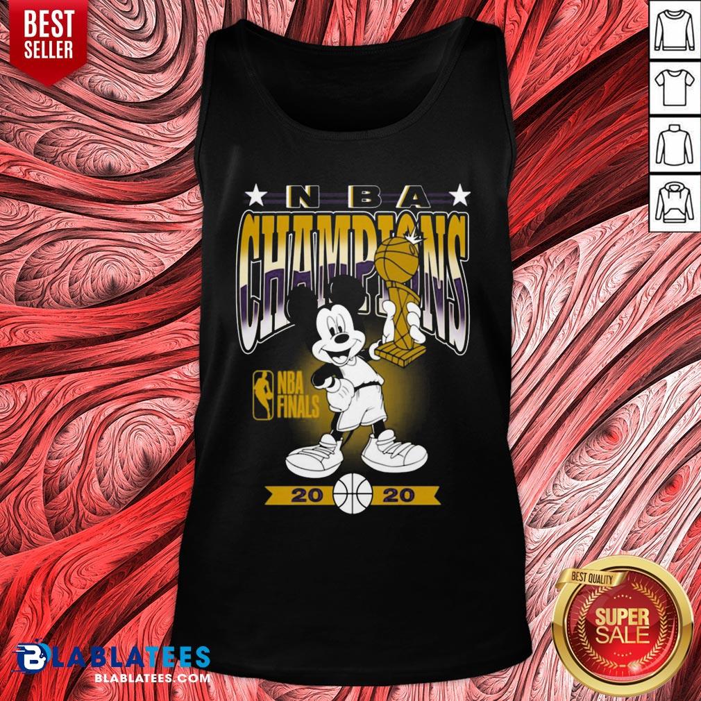 Lakers Mickey Mouse NBA Champions 2020 Shirt - Image 5