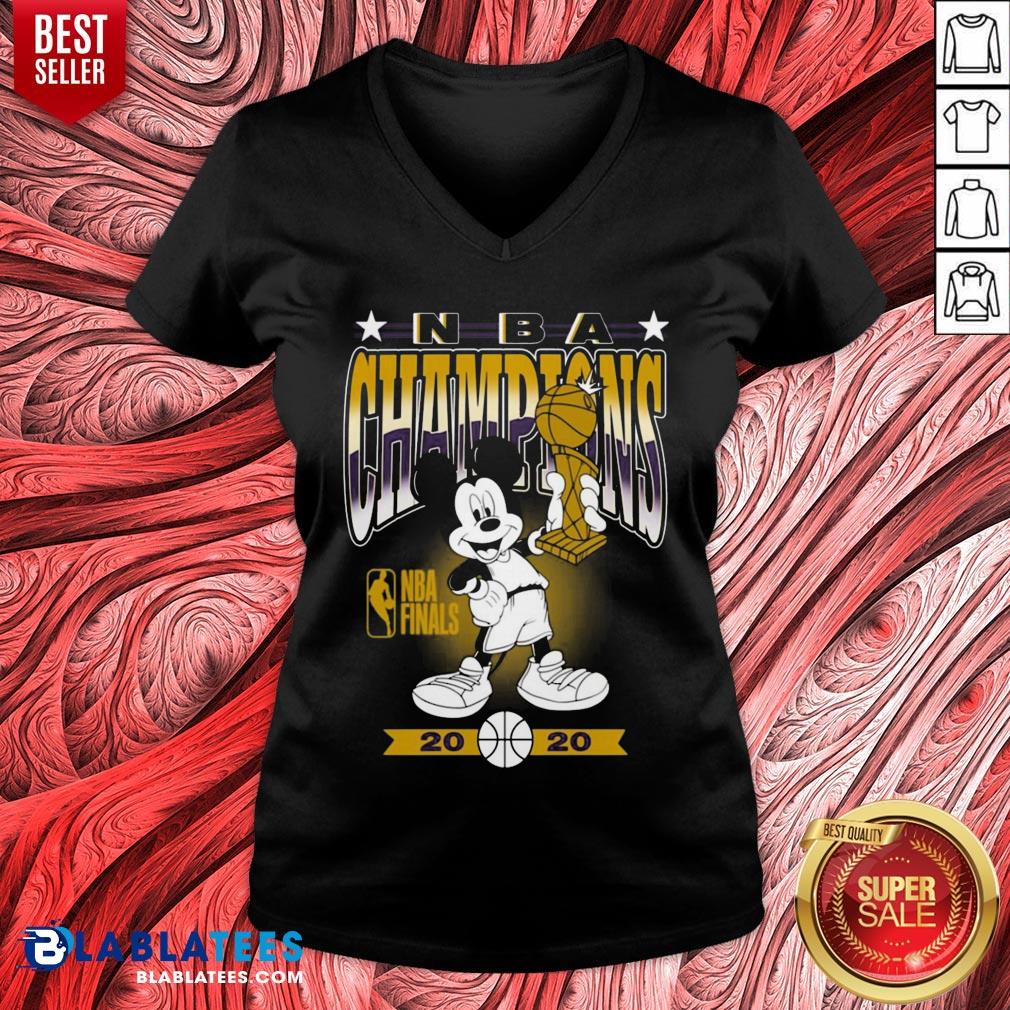 Lakers Mickey Mouse NBA Champions 2020 Shirt - Image 4